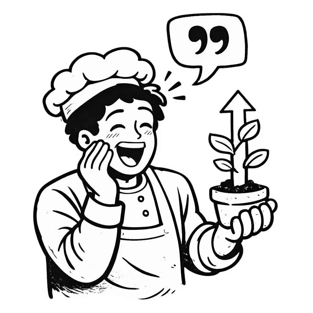 FrshlyBaked decorative plant illustration — used as brand accent on services page