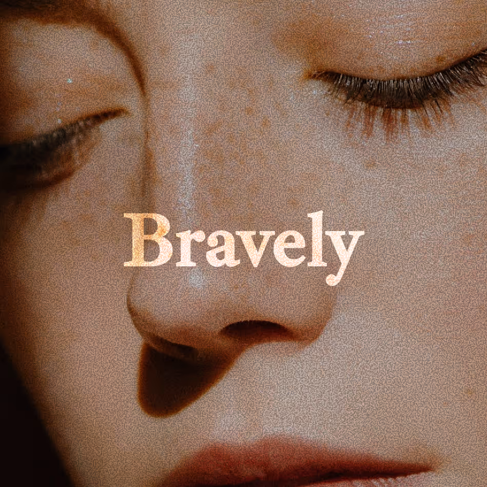 Bravely case study – warm lifestyle image for a wellness and therapy brand campaign.